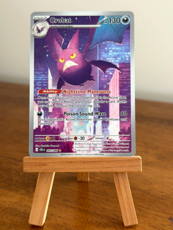 Pokemon Crobat 093/086 Me04: Chaos Rising Illustration Rare Holo - Image 1