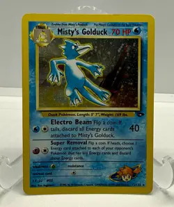 Pokemon TCG Misty's Golduck Gym Challenge Holo Rare - Image 1
