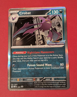 Pokemon TCG - Crobat - MEP076 Prerelease Chaos Rising - Black Star Promo - Image 1