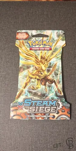Pokemon XY Steam Siege SLEEVED Booster Pack! Brand New! Sealed! TCG - Image 1