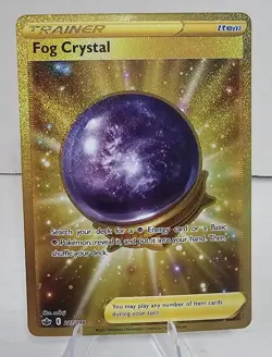 Pokemon Fog Crystal Gold Secret Rare 227/198 Chilling Reign Sword & Shield TCG - Image 1