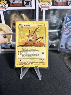 Pokemon Cards: Fossil 1st Edition Rare: Raichu 29/62 Non-Holo - Image 1