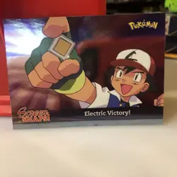 2001 Topps Pokemon Johto League Champions Screen Snaps Electric Victory NM HOLO - Image 2