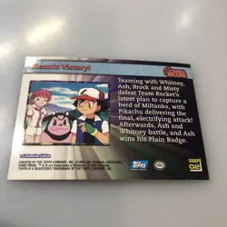 2001 Topps Pokemon Johto League Champions Screen Snaps Electric Victory NM HOLO - Image 5