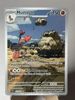 Pokemon Mudsdale 175/162 SV: Temporal Forces Illustration Rare NM - Image 2