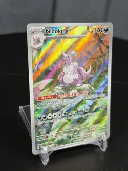Nidoking 174/165 Illustration Rare Scarlet & Violet 151 Pokemon TCG English NM - Image 2