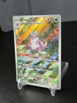 Nidoking 174/165 Illustration Rare Scarlet & Violet 151 Pokemon TCG English NM - Image 3