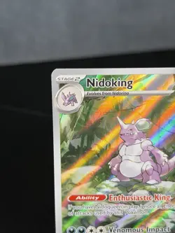 Nidoking 174/165 Illustration Rare Scarlet & Violet 151 Pokemon TCG English NM - Image 4