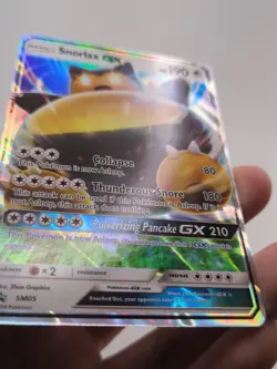 Snorlax GX Promo Holo SM05 Pokemon TCG 190 HP Collapse Thunderous Snore - Image 2