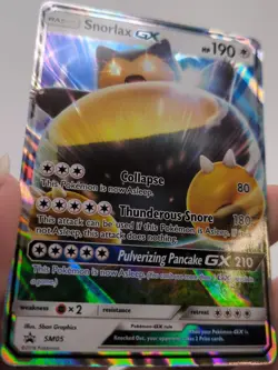 Snorlax GX Promo Holo SM05 Pokemon TCG 190 HP Collapse Thunderous Snore - Image 3