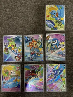 Pokemon TCG First Partner Illustration Collection Series 1 Gen 4 Gen 7+Squirtle - Image 1