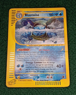Pokemon TCG Blastoise 4/165 Expedition Base Set Holo Rare English 2002 - Image 1