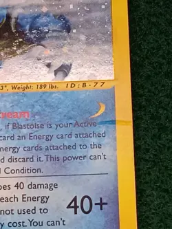 Pokemon TCG Blastoise 4/165 Expedition Base Set Holo Rare English 2002 - Image 3