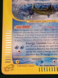 Pokemon TCG Blastoise 4/165 Expedition Base Set Holo Rare English 2002 - Image 4