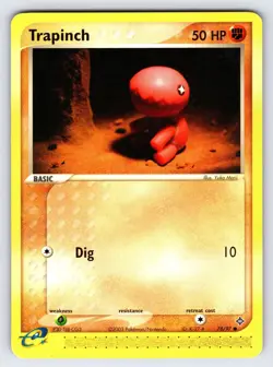 Trapinch 78/97 2003 EX Dragon Pokemon Card TCG Nintendo Yuka Morii Common - VLP - Image 1