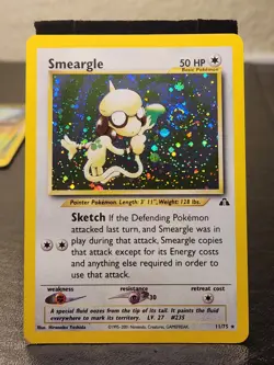 Pokemon TCG Smeargle 11/75 Neo Discovery Holo 2001 Perfect SWIRL placement Vtg - Image 2