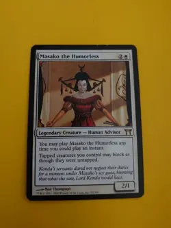 Masako the humorless. Rare Human Advisor Champions of Kamigawa. MTG Card. - Image 2