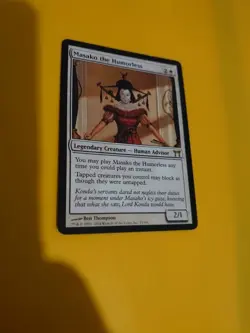 Masako the humorless. Rare Human Advisor Champions of Kamigawa. MTG Card. - Image 4