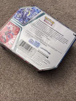 🔥2023 Pokemon TCG Paldea Legends Miraidon EX Tin w/5 Booster Packs/1 Foil Promo - Image 3