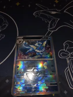 Pokemon TCG Vaporeon Reverse Holo Pokeball Prismatic Evolutions 22/131 - Image 2