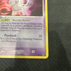 2006 Pokemon Pop Series 4 Mew 4/17 Holo - Image 4
