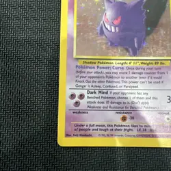 Pokemon Gengar 5/62 Fossil Unlimited Holo Rare Holo 1999 English Wizards - Image 5