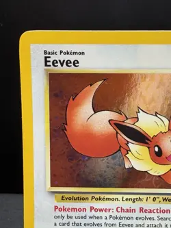 Pokemon TCG WOTC Eevee 11 Black Star Promo Cosmos Holo SWIRL LP/NM - Image 2