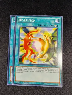 Yugioh - 2x De-Fusion SDMY-EN032 1st Edition Common NM - Image 1