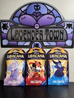 Disney Lorcana First Chapter 3X Sleeved Booster Packs ALL ART SET Sealed - Image 1