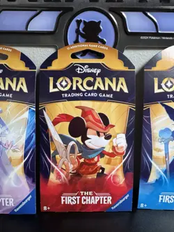 Disney Lorcana First Chapter 3X Sleeved Booster Packs ALL ART SET Sealed - Image 3