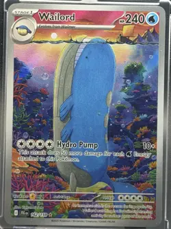 Wailord 162/159 IR Journey Together Illustration Rare Pokemon Card NM/M - Image 2