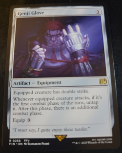 Genji Glove # 258 FIN Final Fantasy Set Magic The Gathering Trading Cards MTG - Image 1
