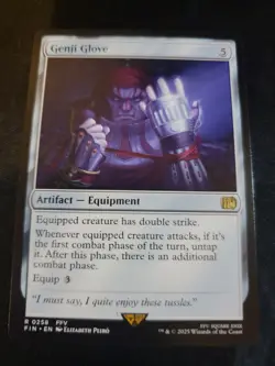 Genji Glove # 258 FIN Final Fantasy Set Magic The Gathering Trading Cards MTG - Image 2