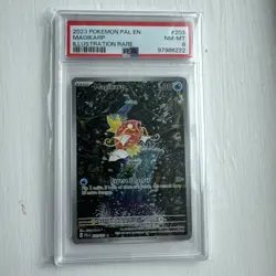 Pokemon TCG Magikarp Scarlet & Violet Paldea Evolved Holo Card 203/193 PSA 8 - Image 1