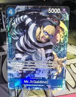 Mr 3 Galdino OP16-056 Alternate Art The Time of Battle One PIece English Card - Image 1