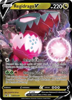 2019 Regidrago V - SWSH281 Promo Holo NM SWSH: Sword & Shield Promo Cards - Image 1