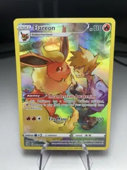 Flareon TG01/TG30 Brilliant Stars Trainer Gallery Pokemon Card NEAR MINT! Clean - Image 1