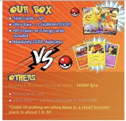 Ultra Rare Pokemon Cards Pack | 10 Holo+2 Ultra Rare and 50 Assorted Cards! MINT - Image 3