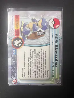 Blastoise #09 - Pokemon Card Non Holo Topps TV Series 1 - Image 2