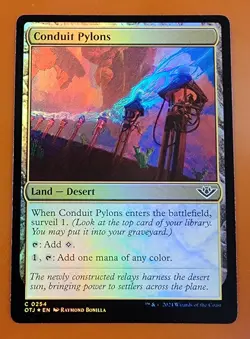 1x Conduit Pylons | FOIL | Outlaws of Thunder Junction | MTG Magic Cards - Image 1