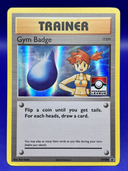 2016 Pokemon Card MISTY Gym Badge XY204 Promo Misty Holo Rare Foil League LP - Image 1