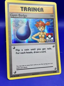 2016 Pokemon Card MISTY Gym Badge XY204 Promo Misty Holo Rare Foil League LP - Image 3