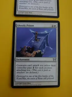 Ghostly Prison x2 Enchantment Champions of Kamigawa. MTG 2 Card. - Image 2