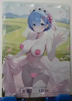 Rem Re:Zero LR Card Goddess Story Under the Nightgown Waifu LR-16 - Image 1
