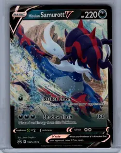 Hisuian Samurott V - Promo SWSH: Sword & Shield Promo Cards SWSH239 LP - Image 1