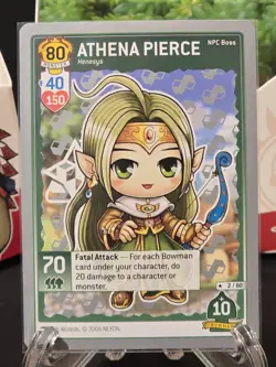 Maplestory iTCG Athena Pierce 2/60 Silver Gray 2008 WOTC Trading Card Game - Image 1