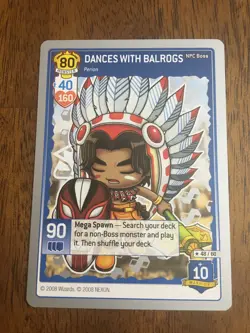 Maplestory iTCG - Dances With Balrog's 48/60 Silver 2008 WOTC Trading Card Game - Image 1