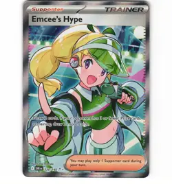 Pokemon Emcee's Hype 220/182 Sv10: Destined Rivals LP Card - Image 1