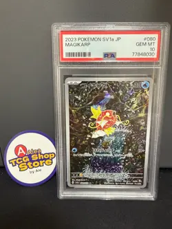 PSA 10 Pokemon Card Magikarp AR 080/073 sv1a Triplet Beat Holo 2023 Japanese - Image 1