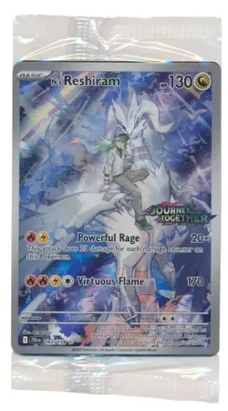 Pokemon Card Journey Together Promo - 167/159 N'S RESHIRAM (stamped holo) SEALED - Image 1